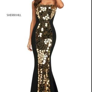 Sherri Hill Fall 2022 cut glass dress